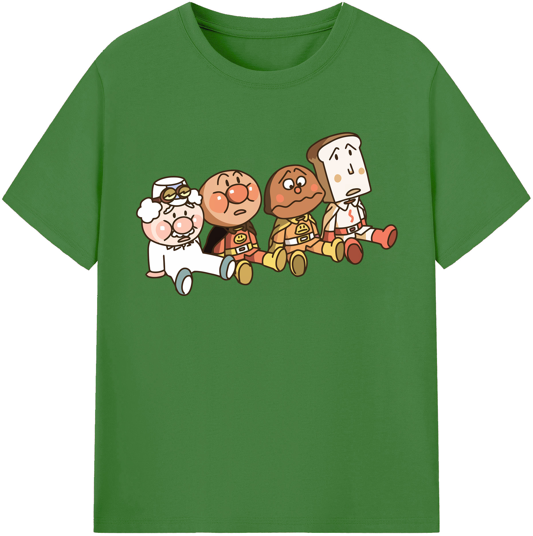 （画像用） アンパンマン Anpanman レディースカジュアルプリントTシャツ（綿100％）
